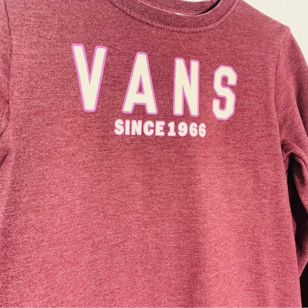 Vans Youth Burgundy Sweatshirt SZ M